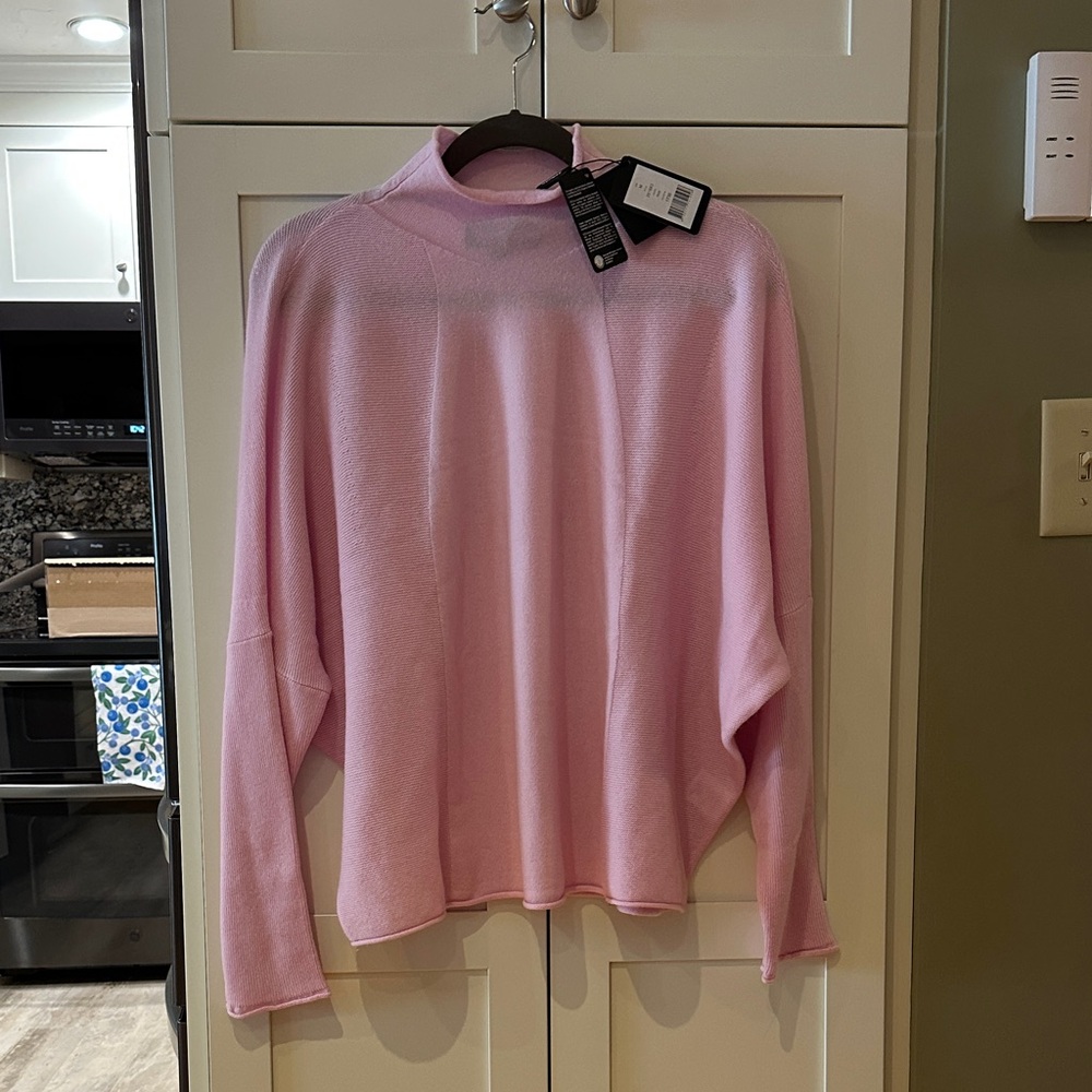 Chic Pink High Neck Sweater
